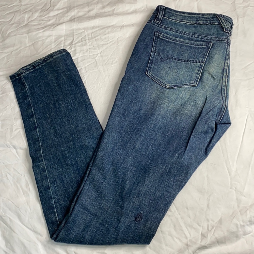Volcom Stone Straight Legged Med Wash Jeans Sz27